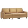 Sofá de 3 plazas con taburete de terciopelo marrón 180 cm von , Sofas - Ref: Foro24-3201062, Preis: 352,86 €, Rabatt: %