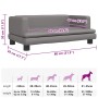 Cama para perros de cuero sintético gris 80x45x30 cm von , Betten für Hunde - Ref: Foro24-171904, Preis: 70,59 €, Rabatt: %