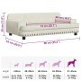 Cama para perros de terciopelo crema 90x53x30 cm von , Betten für Hunde - Ref: Foro24-171874, Preis: 91,15 €, Rabatt: %