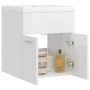 Glossy white engineered wood cabinet with sink by vidaXL, bathroom vanities - Ref: Foro24-3070817, Price: 115,78 €, Discount: %