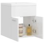 Glänzend weißer Waschbeckenunterschrank aus Holzwerkstoff von vidaXL, Badezimmerwaschtische - Ref: Foro24-3070817, Preis: 117...