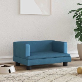 Cama para perros de terciopelo azul 60x40x30 cm von , Betten für Hunde - Ref: Foro24-171906, Preis: 59,01 €, Rabatt: %