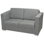 Sofá de 2 plazas de tela gris claro by , Sofas - Ref: Foro24-243580, Price: 311,94 €, Discount: %