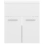 Glossy white engineered wood cabinet with sink by vidaXL, bathroom vanities - Ref: Foro24-3070817, Price: 118,07 €, Discount: %