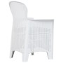 Mesa y sillas de jardín 5 piezas plástico blanco aspecto ratán von , Gartensets - Ref: Foro24-276108, Preis: 530,43 €, Rabatt: %