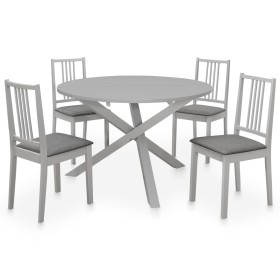 Juego de muebles de comedor 5 piezas MDF gris by , Furniture sets for kitchens and dining rooms - Ref: Foro24-276404, Price: ...