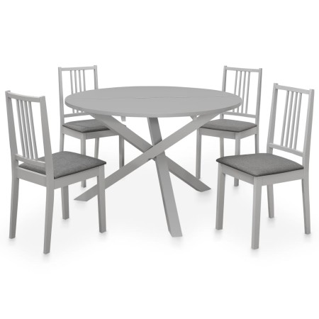 Juego de muebles de comedor 5 piezas MDF gris by , Furniture sets for kitchens and dining rooms - Ref: Foro24-276404, Price: ...