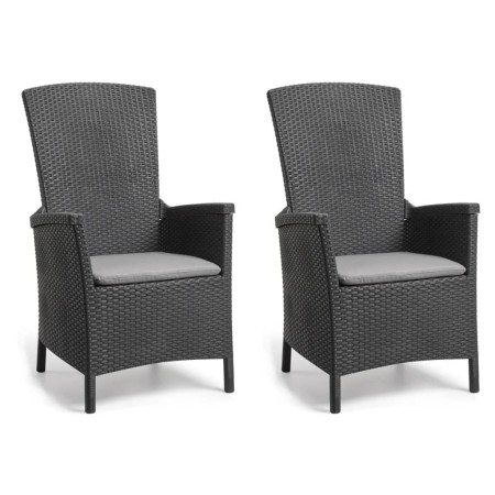 Keter Sillas de jardín reclinables Vermont 2 uds grafito von , Gartenstühle - Ref: Foro24-276218, Preis: 211,52 €, Rabatt: %