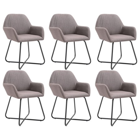 Sillas de comedor 6 unidades de tela gris taupe von , Essstühle - Ref: Foro24-277113, Preis: 660,84 €, Rabatt: %
