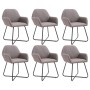 Sillas de comedor 6 unidades de tela gris taupe von , Essstühle - Ref: Foro24-277113, Preis: 660,84 €, Rabatt: %