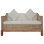 Juego de sofás de 2 piezas con cojines de ratán natural von , Sofas - Ref: Foro24-278614, Preis: 730,46 €, Rabatt: %