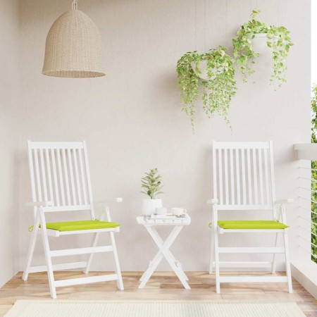 Cojines de silla de jardín 2 uds tela Oxford verde 40x40x3 cm by , Cushions for chairs and sofas - Ref: Foro24-314026, Price:...
