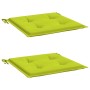 Cojines de silla de jardín 2 uds tela Oxford verde 40x40x3 cm by , Cushions for chairs and sofas - Ref: Foro24-314026, Price:...