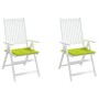 Cojines de silla de jardín 2 uds tela Oxford verde 40x40x3 cm by , Cushions for chairs and sofas - Ref: Foro24-314026, Price:...
