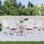 Cojines de silla de jardín 6 uds tela rojo tinto 50x50x3 cm von , Kissen für Stühle und Sofas - Ref: Foro24-314058, Preis: 46...