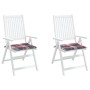 Cojines de silla de jardín 2 uds tela a cuadros rojo 40x40x3 cm by , Cushions for chairs and sofas - Ref: Foro24-314032, Pric...