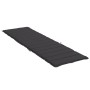 Cojín de tumbona de tela Oxford negro 200x70x3 cm by , Cushions for chairs and sofas - Ref: Foro24-314225, Price: 40,28 €, Di...