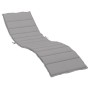 Cojín de tumbona de tela Oxford gris 200x70x3 cm by , Cushions for chairs and sofas - Ref: Foro24-314219, Price: 39,98 €, Dis...
