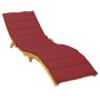Cojín de tumbona de tela Oxford rojo tinto 200x70x3 cm von , Kissen für Stühle und Sofas - Ref: Foro24-314227, Preis: 41,55 €...