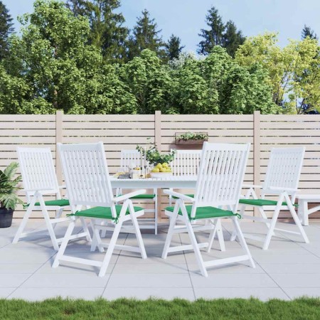 Cojines de silla de jardín 6 uds tela Oxford verde 40x40x3 cm by , Cushions for chairs and sofas - Ref: Foro24-314013, Price:...