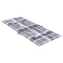 Cojín silla jardín respaldo alto 2 uds cuadros gris 120x50x3 cm by , Cushions for chairs and sofas - Ref: Foro24-314128, Pric...