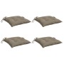 Cojines de silla de jardín 4 uds tela Oxford taupé 40x40x7 cm by , Cushions for chairs and sofas - Ref: Foro24-314885, Price:...