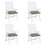 Cojines de silla de jardín 4 uds tela Oxford taupé 40x40x7 cm by , Cushions for chairs and sofas - Ref: Foro24-314885, Price:...