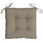 Cojines de silla de jardín 4 uds tela Oxford taupé 40x40x7 cm by , Cushions for chairs and sofas - Ref: Foro24-314885, Price:...