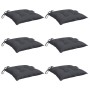 Cojines sillas de jardín 6 uds tela Oxford antracita 50x50x7 cm von , Kissen für Stühle und Sofas - Ref: Foro24-314898, Preis...
