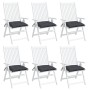 Cojines sillas de jardín 6 uds tela Oxford antracita 50x50x7 cm von , Kissen für Stühle und Sofas - Ref: Foro24-314898, Preis...
