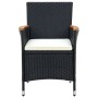 Sillas de comedor de jardín 4 unidades ratán sintético negro by , Garden chairs - Ref: Foro24-316695, Price: 317,00 €, Discou...
