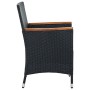Sillas de comedor de jardín 4 unidades ratán sintético negro by , Garden chairs - Ref: Foro24-316695, Price: 317,00 €, Discou...