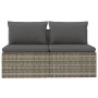 Sofá de jardín de 2 plazas con cojines ratán sintético gris von , Outdoor-Sofas - Ref: Foro24-318671, Preis: 182,78 €, Rabatt: %