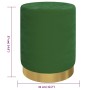 Taburete redondo verde terciopelo von , Klapphocker und Stühle - Ref: Foro24-340283, Preis: 47,41 €, Rabatt: %
