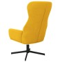 Silla de relajación de terciopelo amarillo mostaza by , Armchairs - Ref: Foro24-341115, Price: 111,47 €, Discount: %