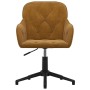 Silla de oficina giratoria de terciopelo marrón von , Bürostühle - Ref: Foro24-344864, Preis: 91,19 €, Rabatt: %