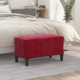 Banco de terciopelo rojo vino tinto 70x35x41 cm by , Banks - Ref: Foro24-349401, Price: 49,23 €, Discount: %