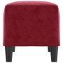 Banco de terciopelo rojo vino tinto 70x35x41 cm de , Bancos - Ref: Foro24-349401, Precio: 49,23 €, Descuento: %