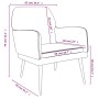 Sillón de terciopelo negro 62x79x79 cm by , Armchairs - Ref: Foro24-351377, Price: 105,20 €, Discount: %