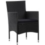 Set de muebles de jardín 4 pzas y cojines ratán sintético negro von , Gartensets - Ref: Foro24-45813, Preis: 299,11 €, Rabatt: %