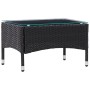 Set de muebles de jardín 4 pzas y cojines ratán sintético negro von , Gartensets - Ref: Foro24-45813, Preis: 299,11 €, Rabatt: %