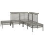 Set de muebles de jardín 5 pzas y cojines ratán sintético gris by , Garden sets - Ref: Foro24-319663, Price: 331,14 €, Discou...