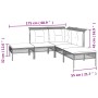 Set de muebles de jardín 5 pzas y cojines ratán sintético gris by , Garden sets - Ref: Foro24-319663, Price: 331,14 €, Discou...