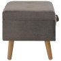 Taburetes de almacenamiento 3 piezas terciopelo gris von , Bänke für Hallen und Lager - Ref: Foro24-329256, Preis: 145,73 €, ...