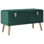 Taburetes de almacenamiento 3 piezas terciopelo verde von , Bänke für Hallen und Lager - Ref: Foro24-329254, Preis: 174,00 €,...
