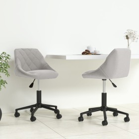 Sillas de comedor giratorias 2 uds de terciopelo gris claro by , dining chairs - Ref: Foro24-335495, Price: 141,64 €, Discoun...