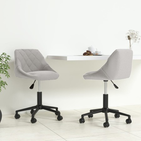 Sillas de comedor giratorias 2 uds de terciopelo gris claro von , Essstühle - Ref: Foro24-335495, Preis: 139,44 €, Rabatt: %