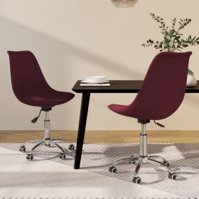 Sillas de comedor giratorias 2 unidades tela morado by , dining chairs - Ref: Foro24-338355, Price: 174,95 €, Discount: %
