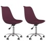 Sillas de comedor giratorias 2 unidades tela morado von , Essstühle - Ref: Foro24-338355, Preis: 174,95 €, Rabatt: %