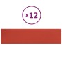 Paneles de pared 12 uds cuero sintético rojo 60x15 cm 1,08 m² by , Wall covering - Ref: Foro24-343829, Price: 25,31 €, Discou...